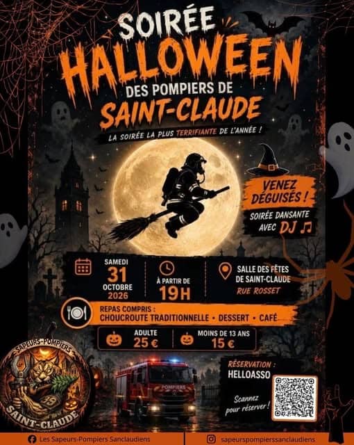 Illustration de l'événement : Bal d'Halloween des Sapeurs Pompiers
