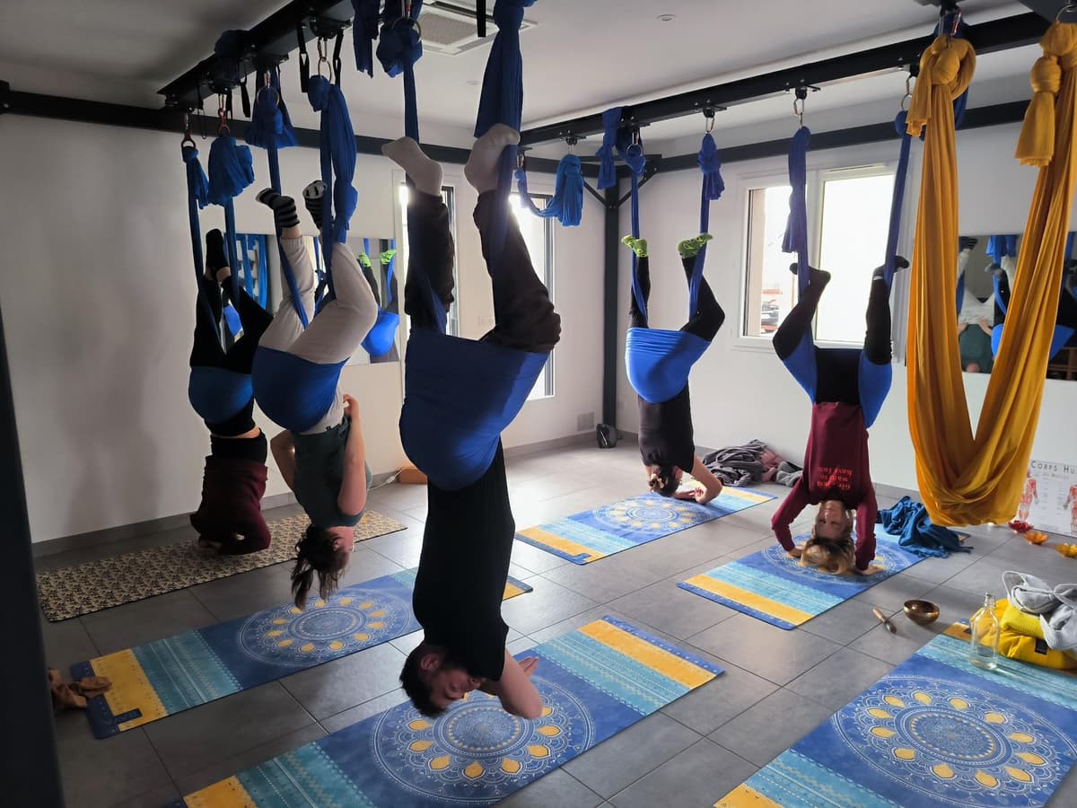 Illustration de l'événement : Retraite Yoga Aérien & Bien-être : Immersion Sérénité dans le Jura