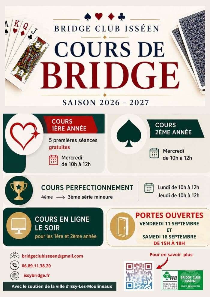 Illustration de l'événement : Portes ouvertes du Bridge Club Isséen