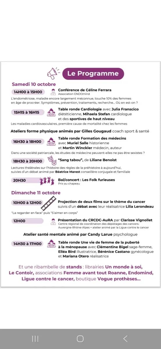 Illustration de l'événement : Festival santé des femmes