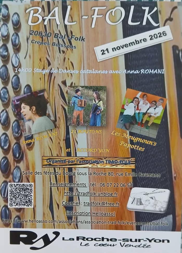 Illustration de l'événement : stage de danses Catalanes et bal Folk