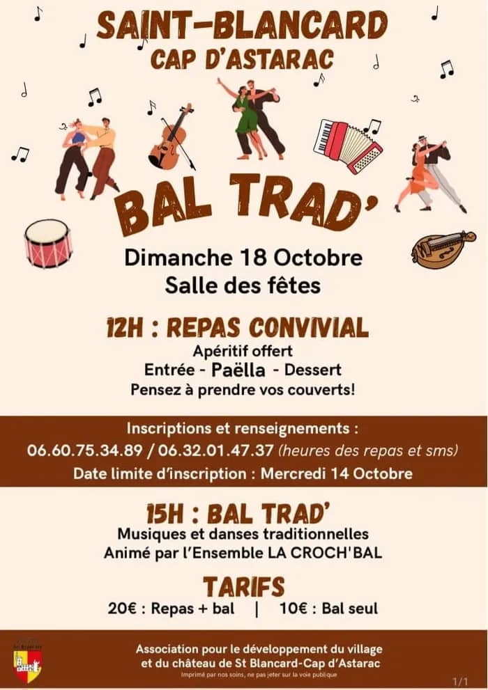 Illustration de l'événement : Bal trad précédé d un repas