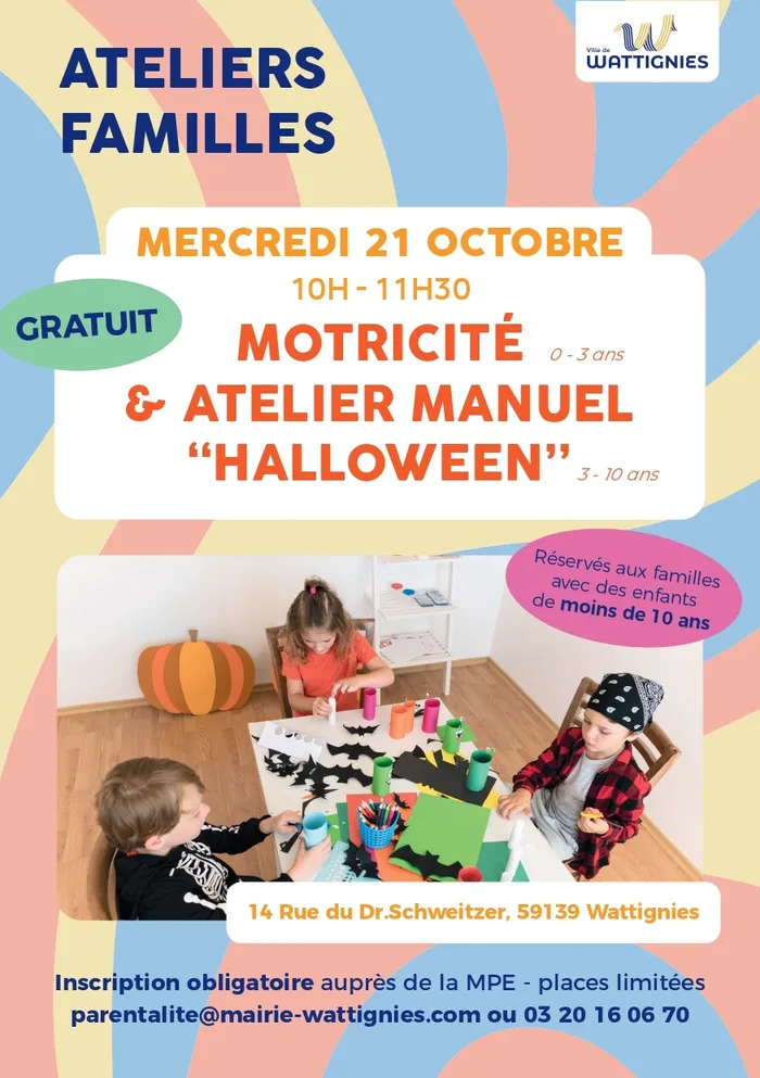 Illustration de l'événement : Atelier Motricité et manuel "Halloween"
