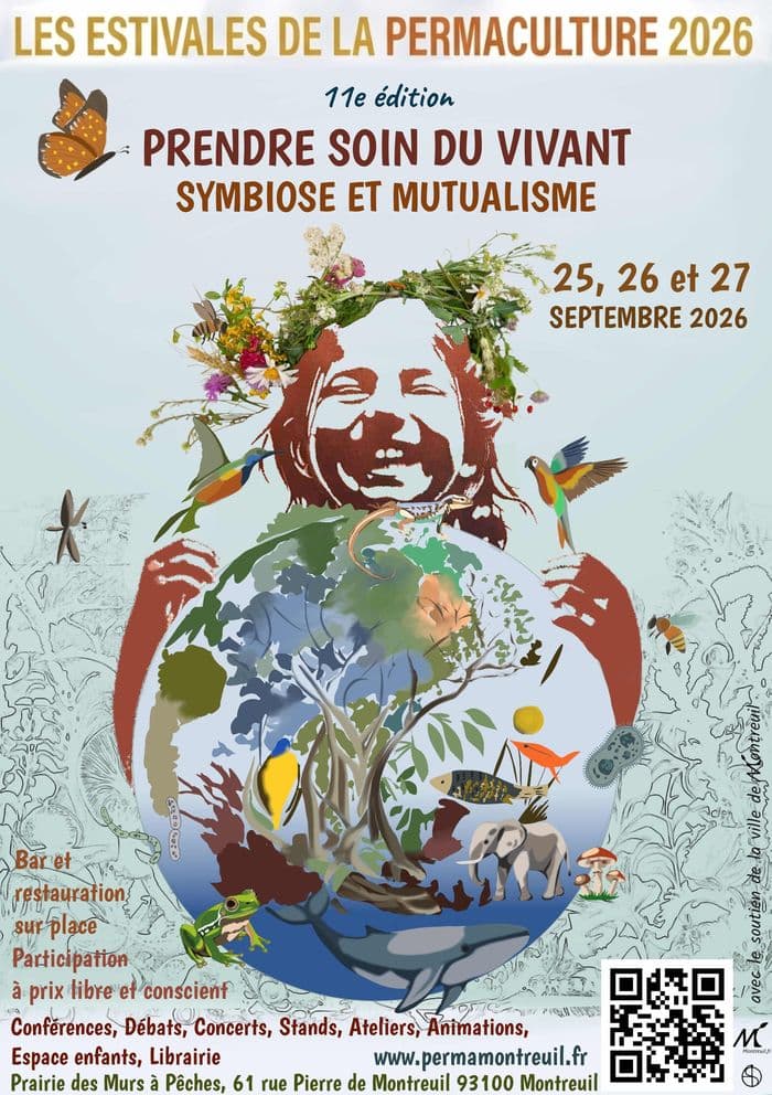 Illustration de l'événement : Les Estivales de la Permaculture 25, 26 et 27 septembre 2026 à Montreuil (93100)