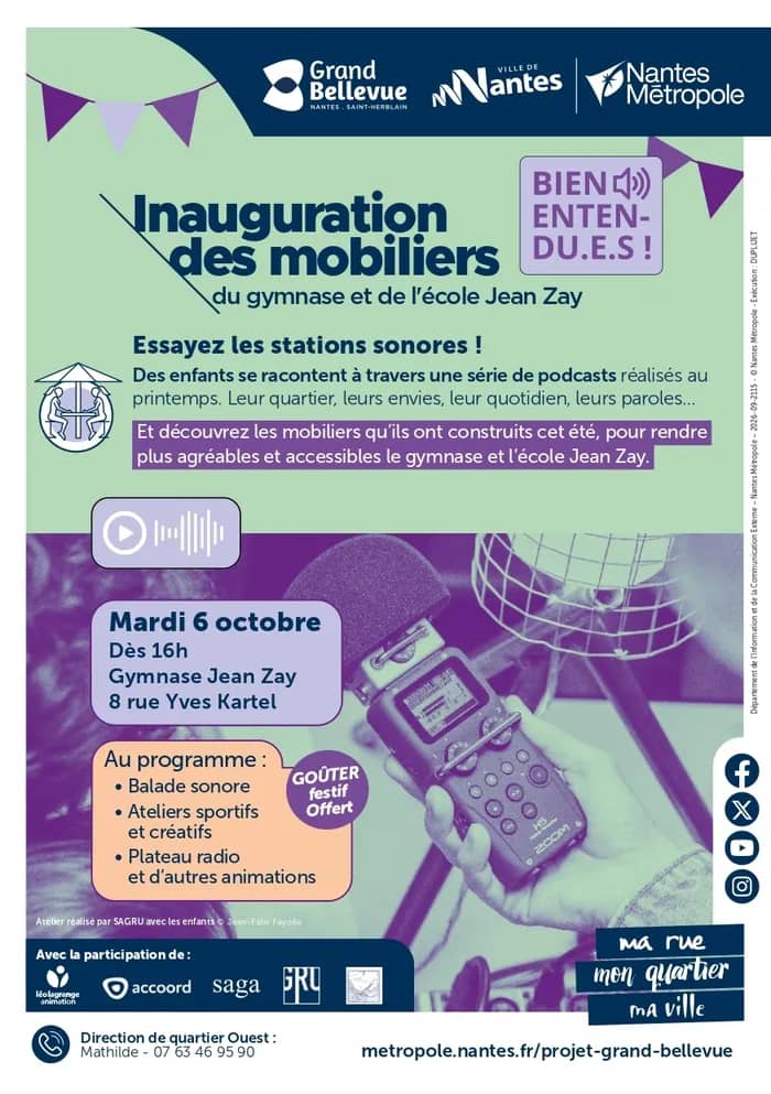 Illustration de l'événement : Inauguration des Mobiliers Bien Entendu.e.s à Jean Zay