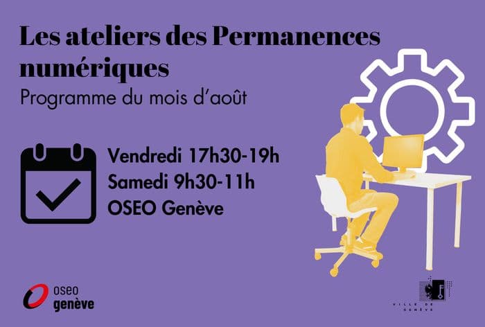 Illustration de l'événement : Ateliers numériques d'août - Permanence numérique Rive droite