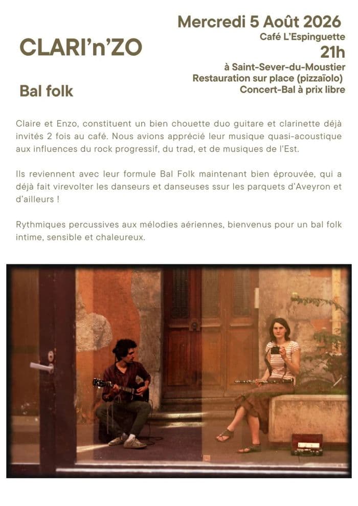 Illustration de l'événement : Bal trad' avec Clari'n'zo