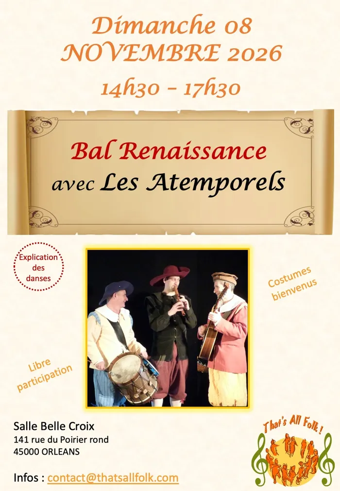 Illustration de l'événement : Bal Renaissance avec les Atemporels