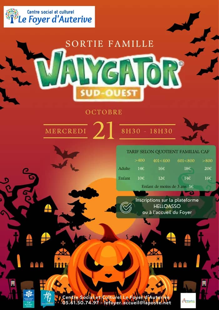 Illustration de l'événement : Sortie Famille à Walygator organisée par le Centre Social et Culturel le Foyer d'Auterive