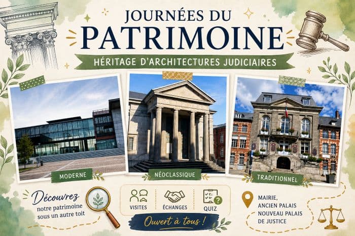 Illustration de l'événement : Journées du patrimoine - Tribunal judiciaire d'Avesnes-sur-Helpe