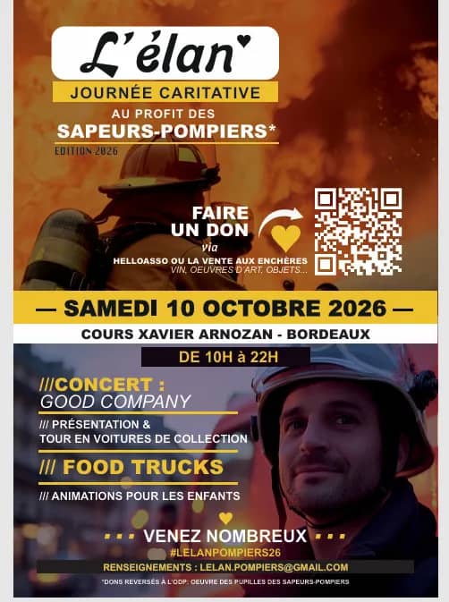 Illustration de l'événement : L'élan 2026 - Evènement de soutien aux sapeurs-pompiers
