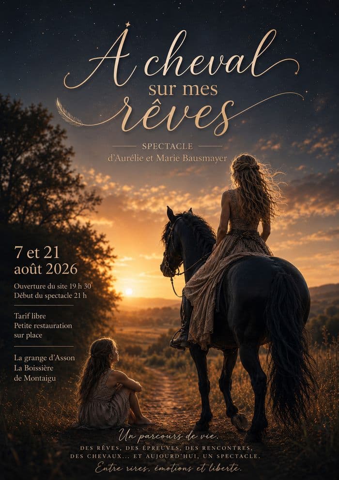 Illustration de l'événement : Spectacle équestre "A cheval sur mes rêves"