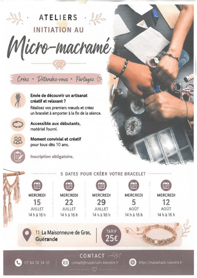 Illustration de l'événement : Ateliers - Initiation au micro-macramé