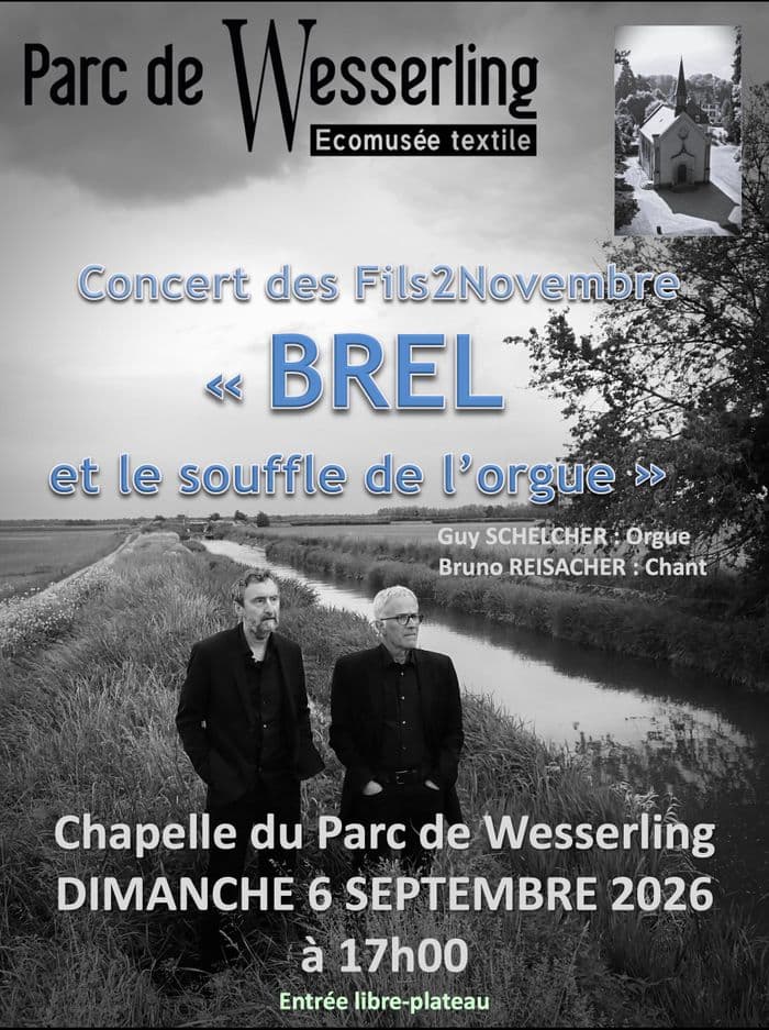 Illustration de l'événement : Concert des Fils2Novembre " BREL et le souffle de l'orgue"