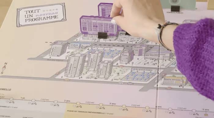 Illustration de l'événement : Jeu de société pour découvrir les impératifs rencontrés lors d'un programme de renouvellement urbain : "Un tout nouveau programme"