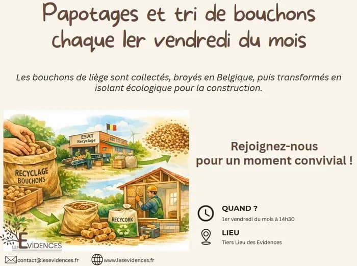 Illustration de l'événement : Papotages et tri de bouchons