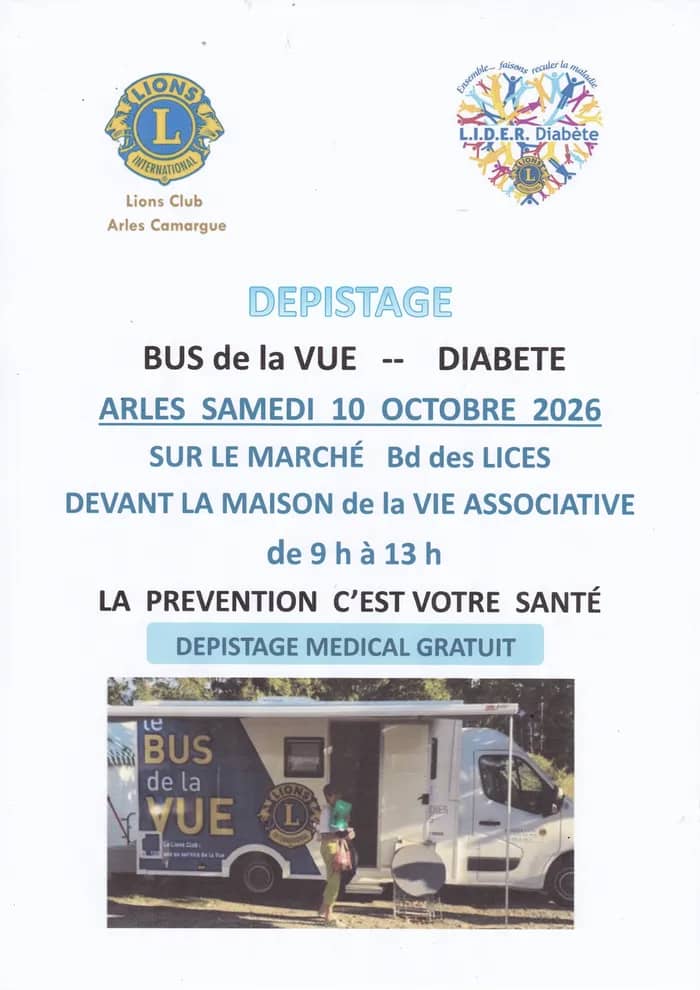 Illustration de l'événement : Dépistage gratuit : vue et diabète