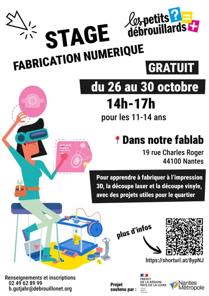 Illustration de l'événement : Stage : Fabrication numérique pour les 11-14 ans