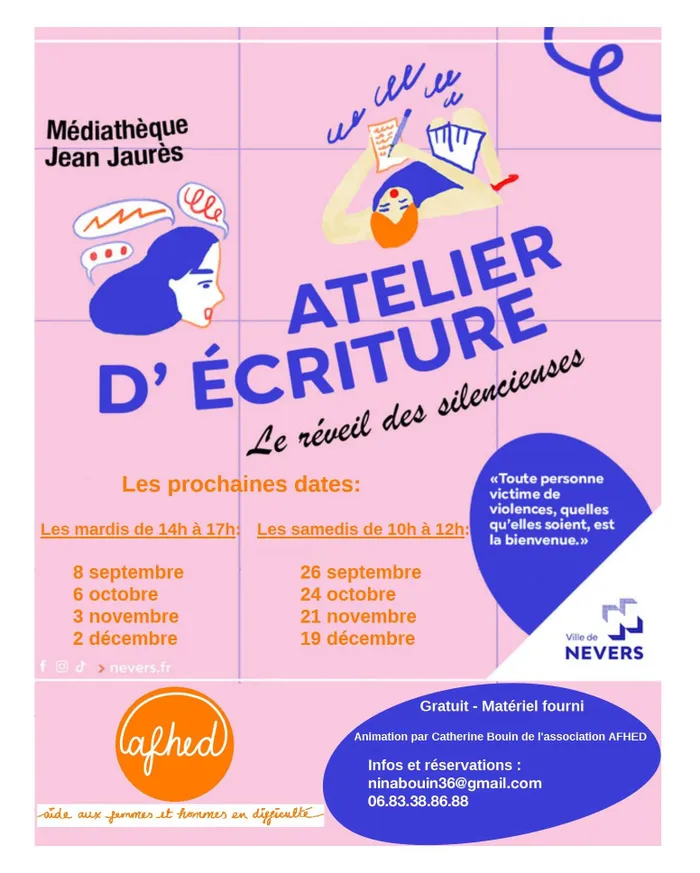 Illustration de l'événement : Le réveil des silencieuses - Atelier d'écriture