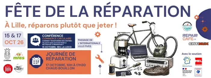 Illustration de l'événement : Fête de la réparation à Lille - journée réparation