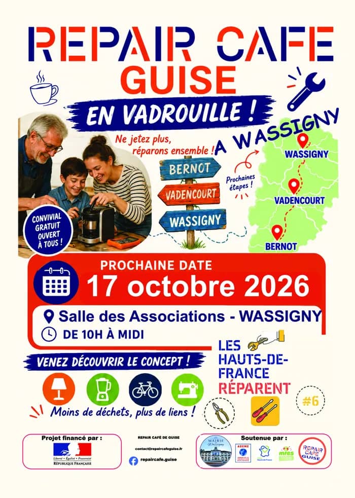 Illustration de l'événement : Repair Café à Wassigny