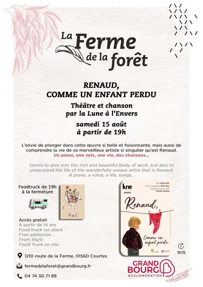 Illustration de l'événement : Renaud, comme un enfant perdu