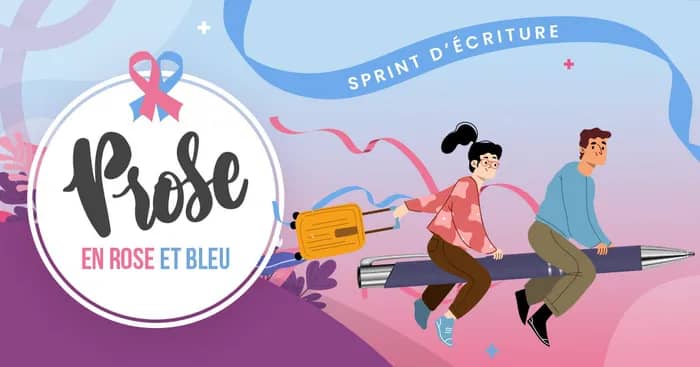 Illustration de l'événement : Prose en rose et bleu, des mots contre le cancer