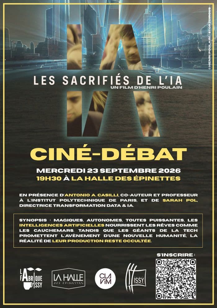 Illustration de l'événement : Ciné-débat "Les Sacrifiés de l'IA"