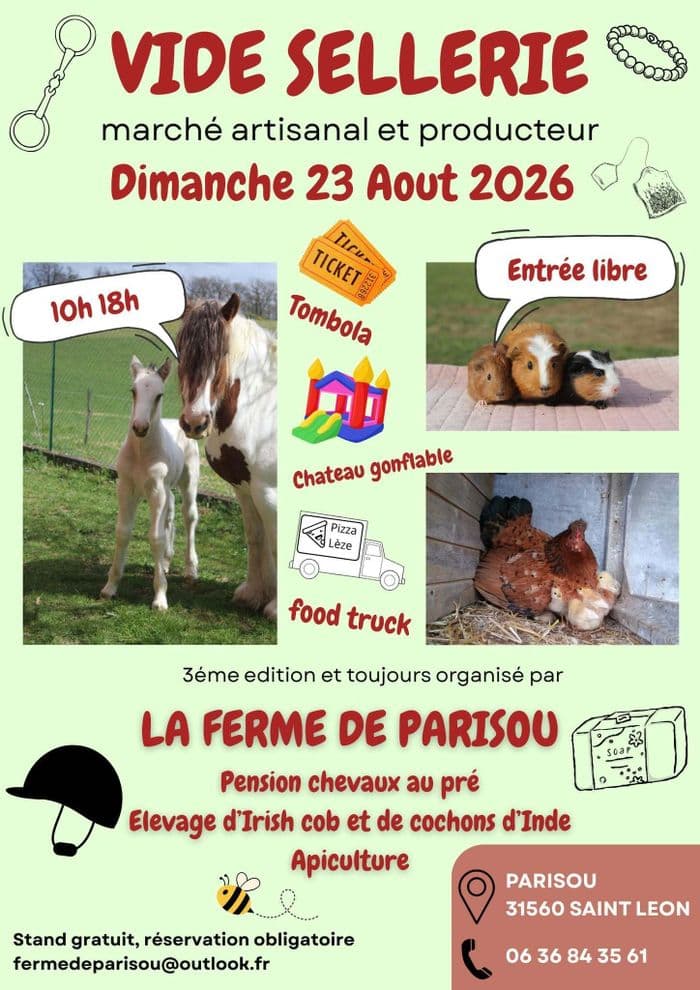 Illustration de l'événement : Vide-sellerie à Saint-Léon, à la ferme de Parisou