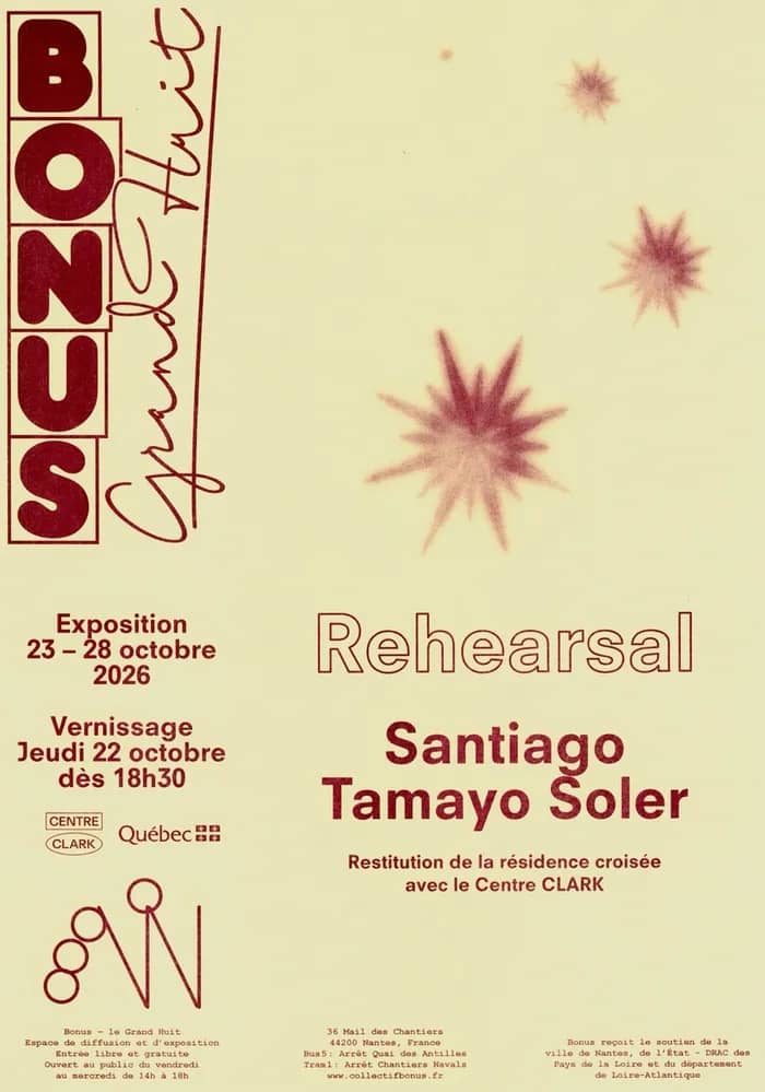 Illustration de l'événement : « Rehearsal » par Santiago Tamayo Soler – restitution de la résidence croisée avec le Centre Clark
