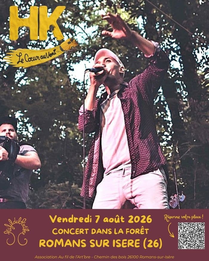 Illustration de l'événement : 07 août 2026 - HK en concert dans la forêt, à Romans sur Isère (26)