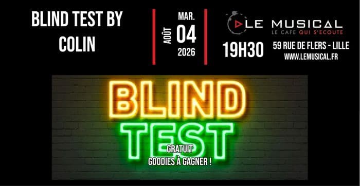Illustration de l'événement : Blind test by Colin