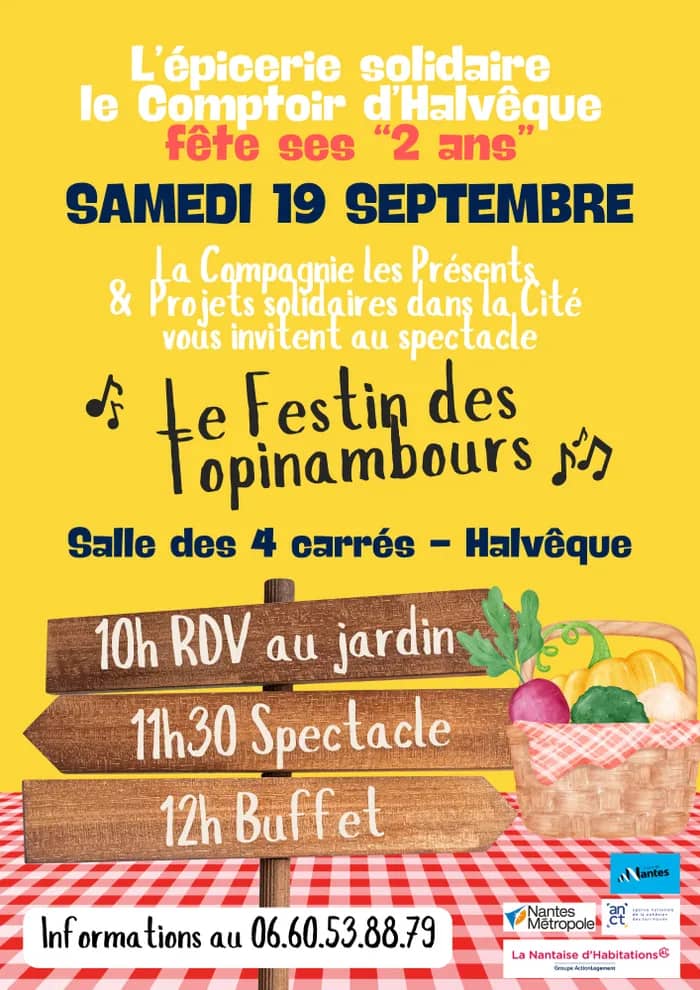Illustration de l'événement : L'épicerie solidaire le Comptoir d'Halvêque fête ses 2 ans !