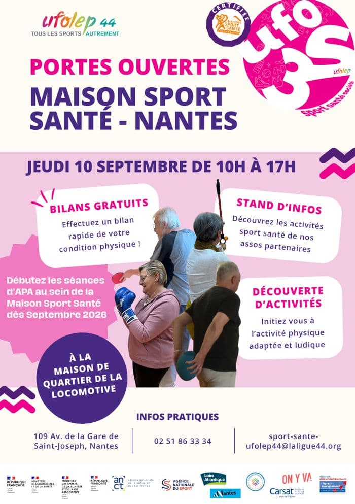Illustration de l'événement : Portes ouvertes Maison Sport Santé UFOLEP 44