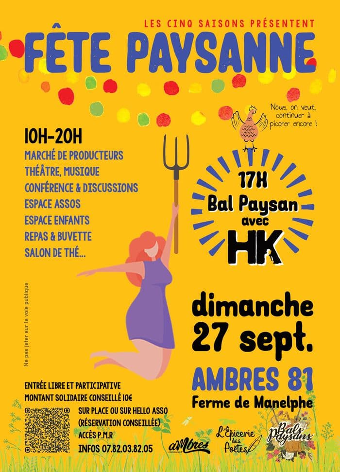 Illustration de l'événement : 27 septembre 2026 - Bal paysan avec HK à Ambres (81)