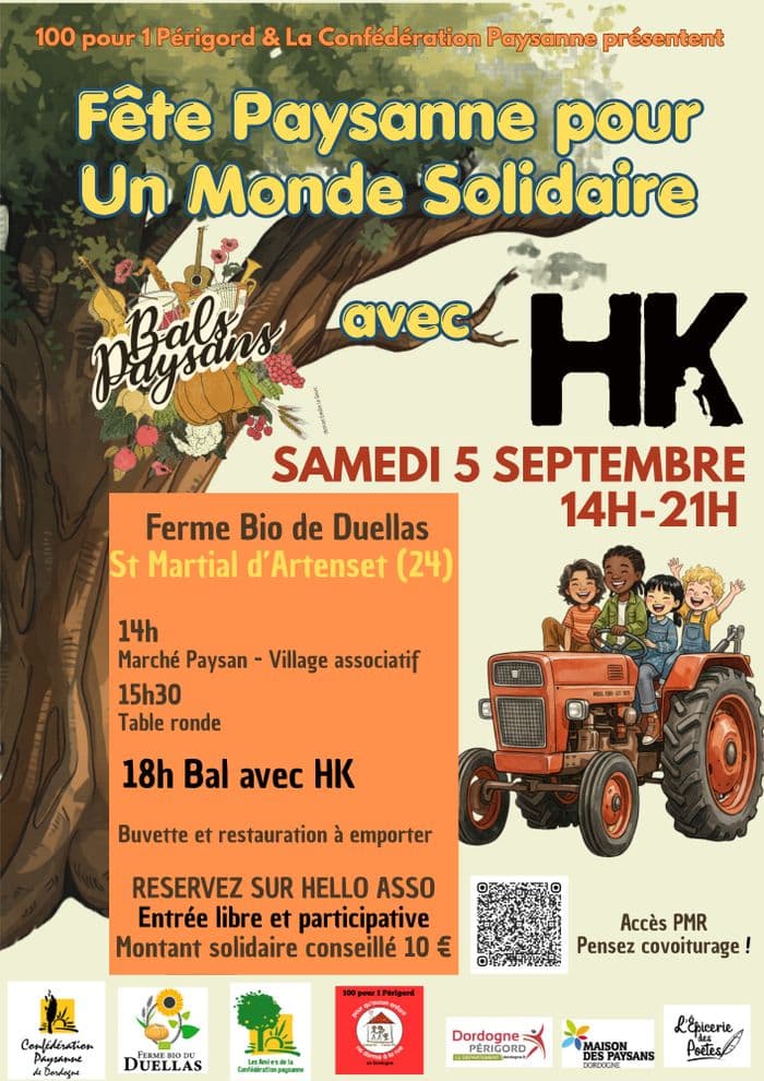 Illustration de l'événement : 05 septembre 2026 - Bal paysan avec HK à Saint Martial d'Artenset (24)