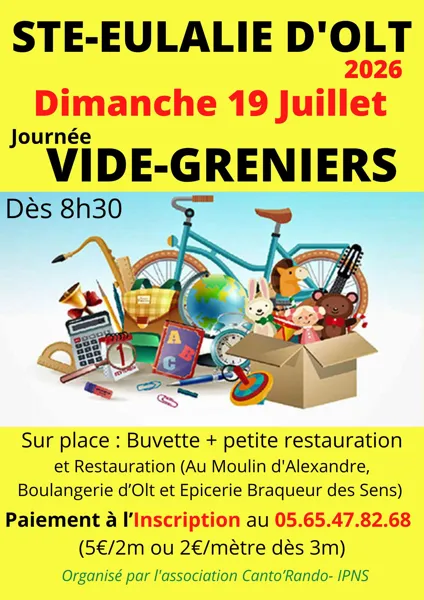 Illustration de l'événement : Vide Grenier à Ste Eulalie d'Olt