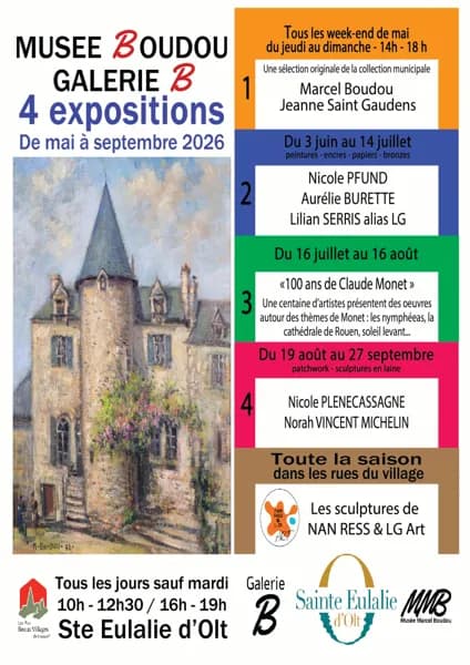 Illustration de l'événement : Exposition au Musée Marcel Boudou du 16 juillet au 16 août