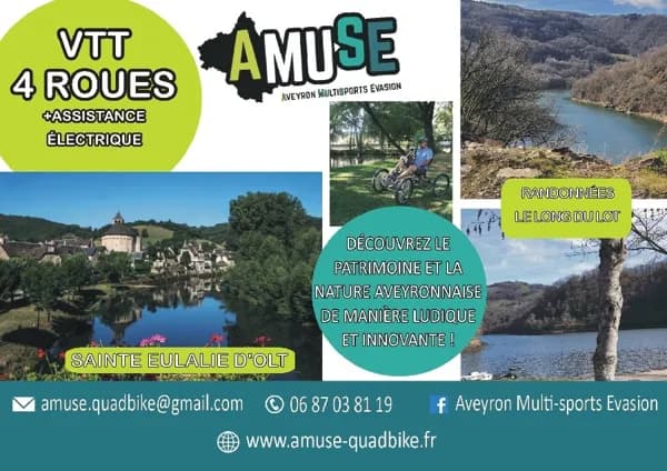 Illustration de l'événement : Randonnée en VTT 4 roues (Quadbike) à Ste Eulalie d'Olt