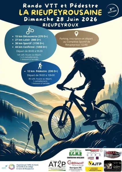 Illustration de l'événement : Rando VTT et pédestre "La Rieupeyrousaine"