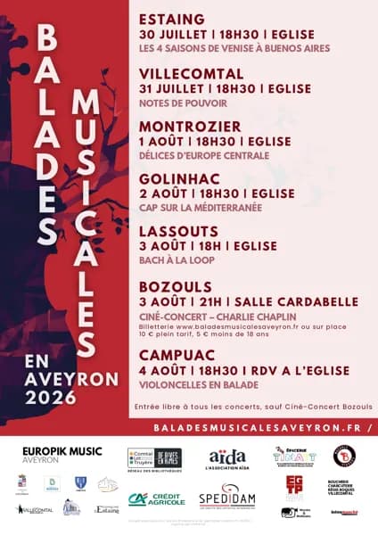 Illustration de l'événement : Les Balades Musicales en Aveyron - "Cap sur la méditerranée"