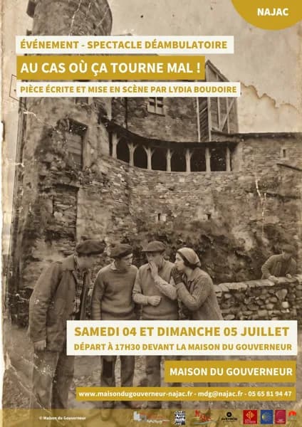 Illustration de l'événement : « Au cas où ça tourne mal », spectacle théâtral