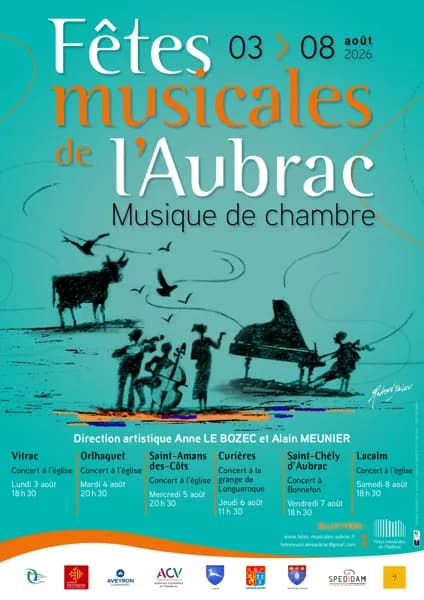 Illustration de l'événement : Fêtes Musicales de l'Aubrac à l'église de Saint-Amans-des-Côts