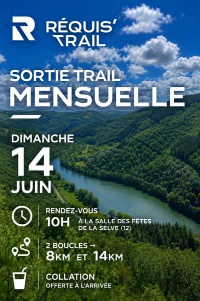 Illustration de l'événement : RÉQUIS'TRAIL- Sortie trail mensuelle à La Selve