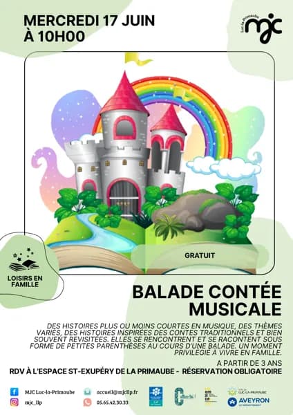 Illustration de l'événement : LOISIR EN FAMILLE : Balade contée musicale