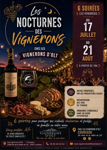 Illustration de l'événement : Les Nocturnes des Vignerons
