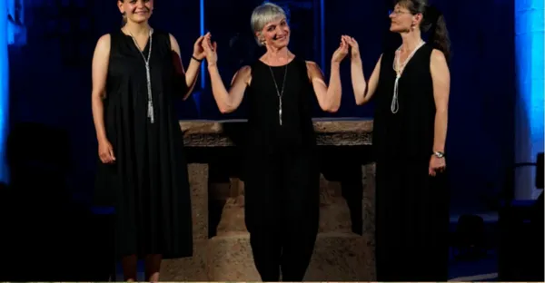 Illustration de l'événement : A trè voci, chants traditionnels de la Corse aux Balkans avec Maryana Golovchenko, Tatiana Lina, Nadine Rossello