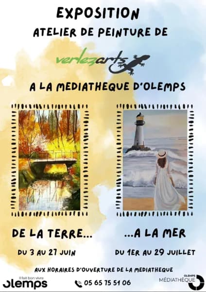 Illustration de l'événement : Exposition à la médiathèque "De la terre...à la mer"