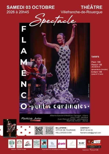 Illustration de l'événement : Spectacle de Flamenco "Puntos Cardinales"