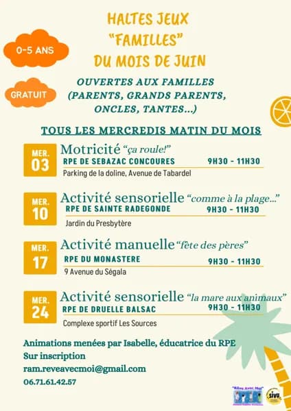 Illustration de l'événement : Haltes Jeux "Familles" : Activité sensorielle